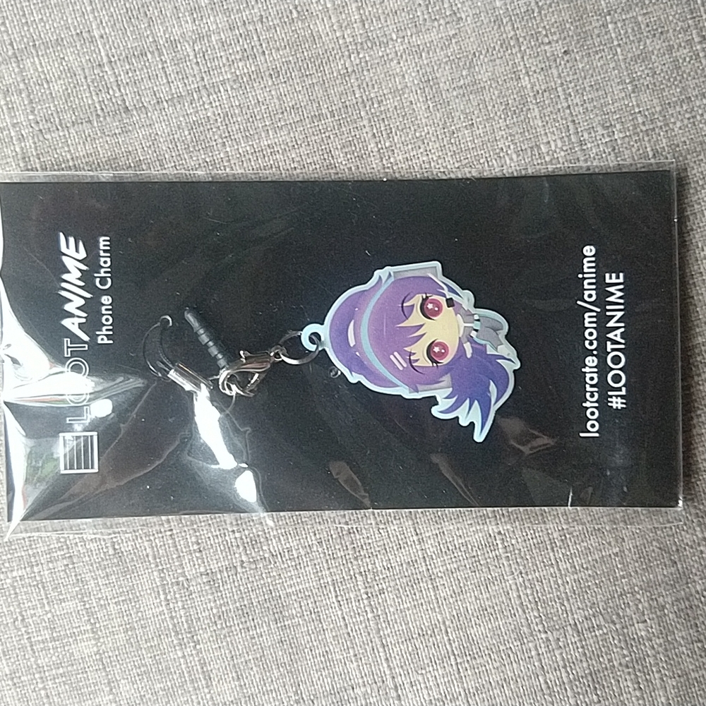 Loot Anime Phone Charm Purple Hair Girl Space Manga Gift Stocking
